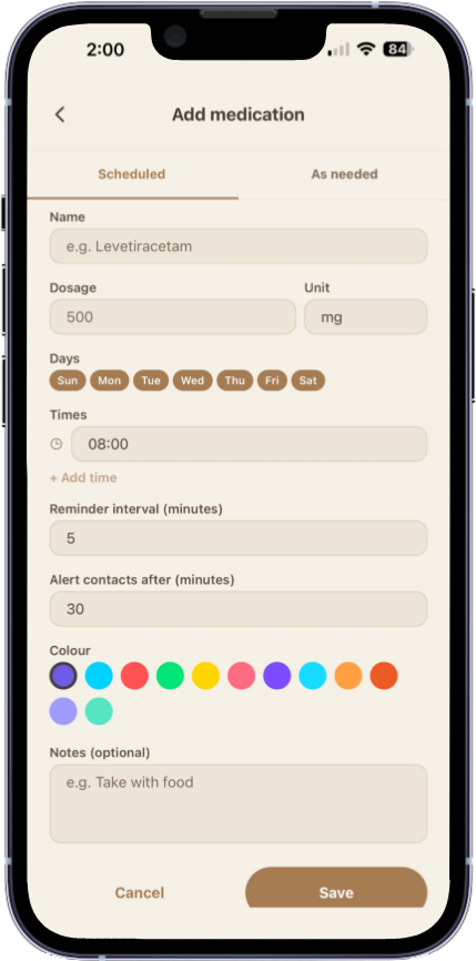 EpiTrackr App Mockup 3